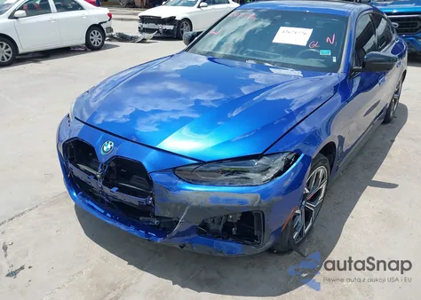2024 BMW I4 Edrive35 из США, поврежденный, VIN WBY43AW01RFS40186